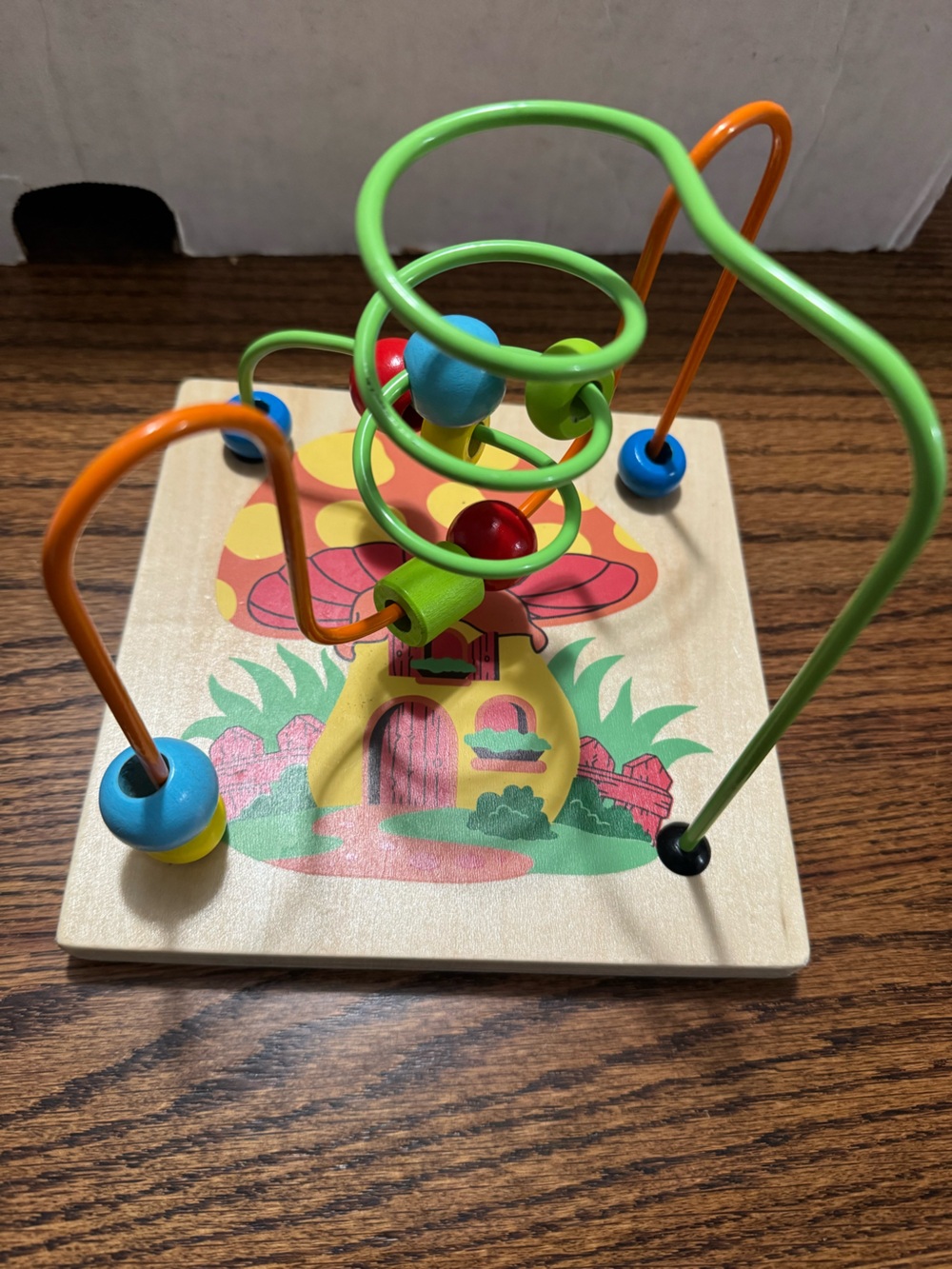 Wooden Multi-Color Bead Maze Toy for Kids